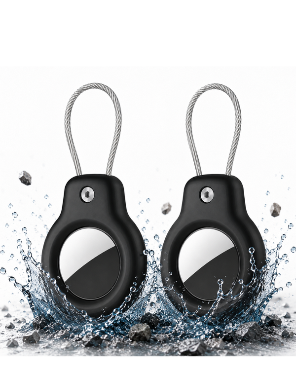 Funda Para Apple Airtag Inoxidable Lock Case 2 Pack