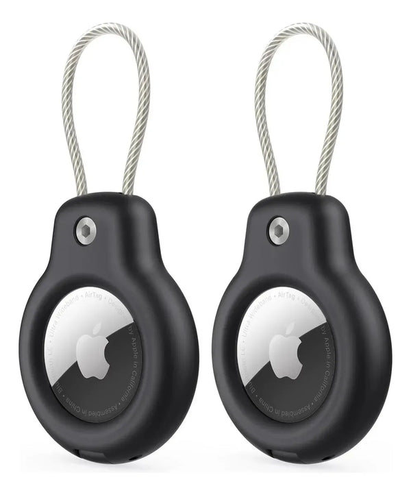 Funda Para Apple Airtag Inoxidable Lock Case 2 Pack