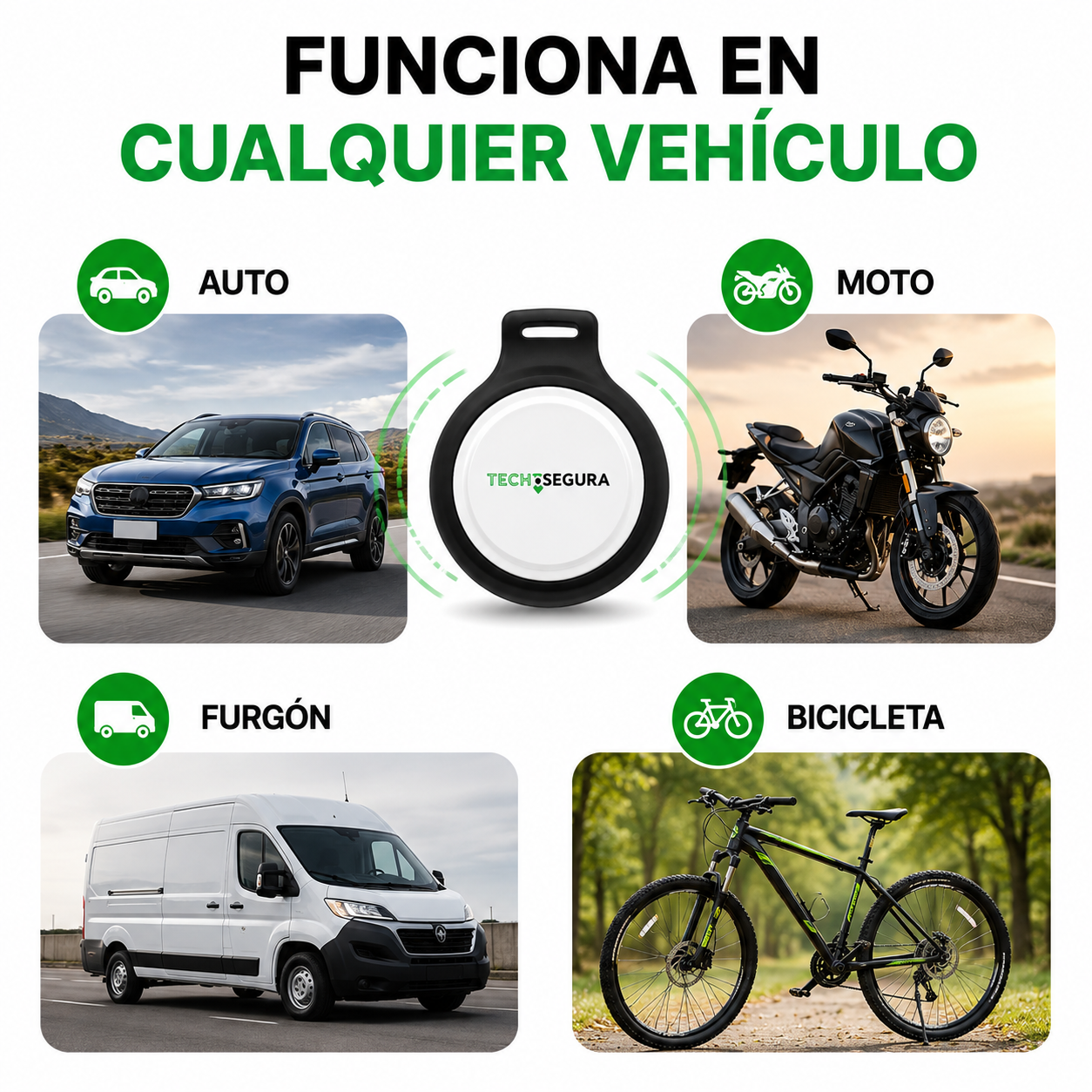 Rastreador Localizador Gps Vehiculos Magnetico Auto Portatil TechSegura