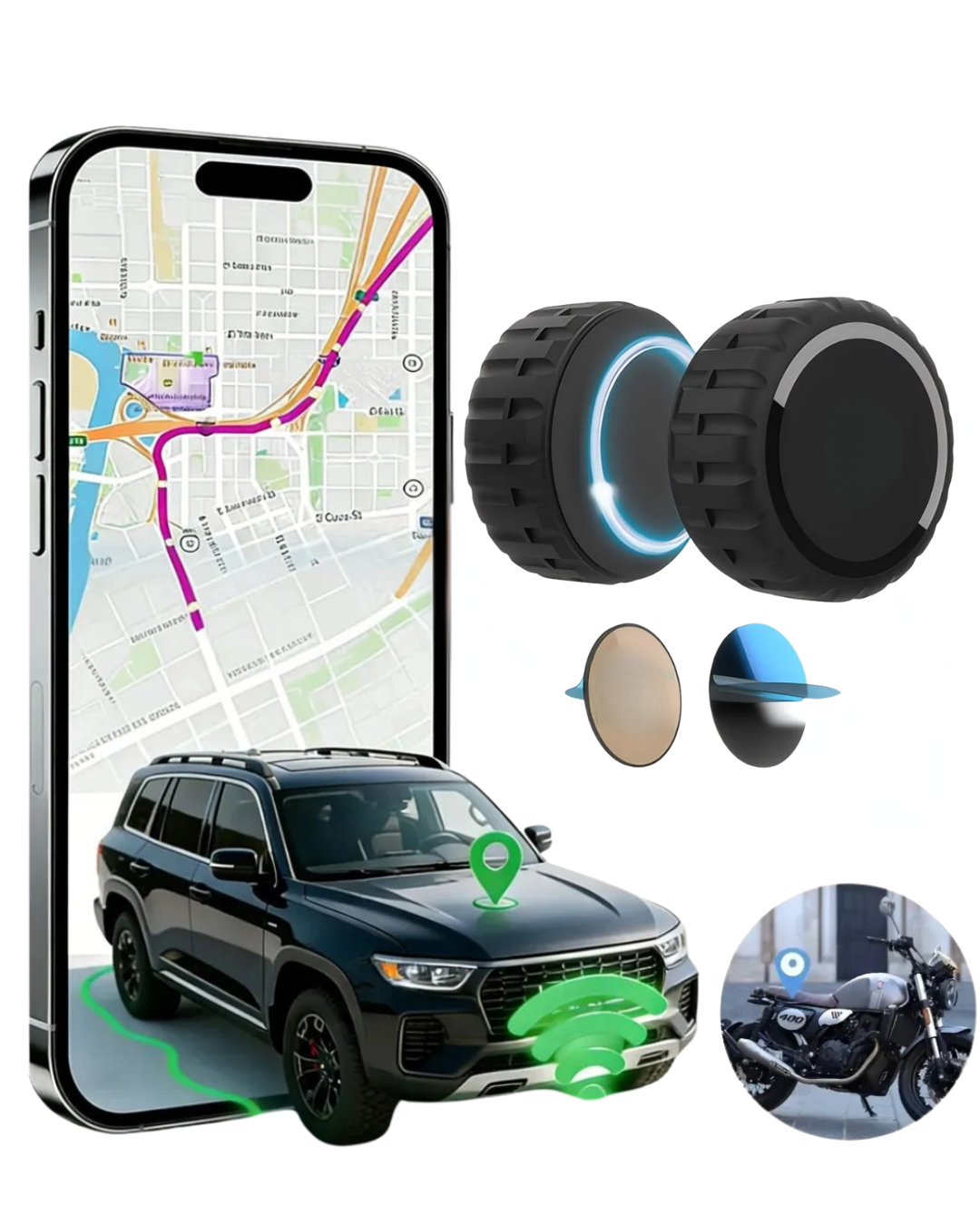 Rastreador Localizador Gps Vehiculos Magnetico Auto Portatil TechSegura