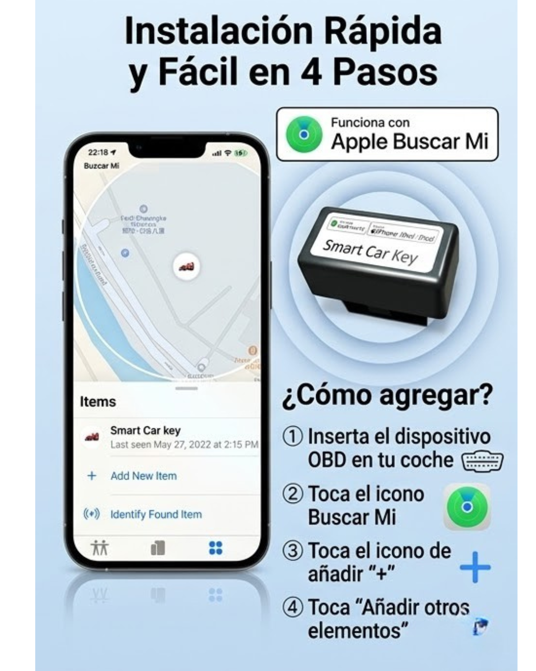 Rastreador Localizador Gps Tracker Auto Para Apple Sin Pagar TechSegura
