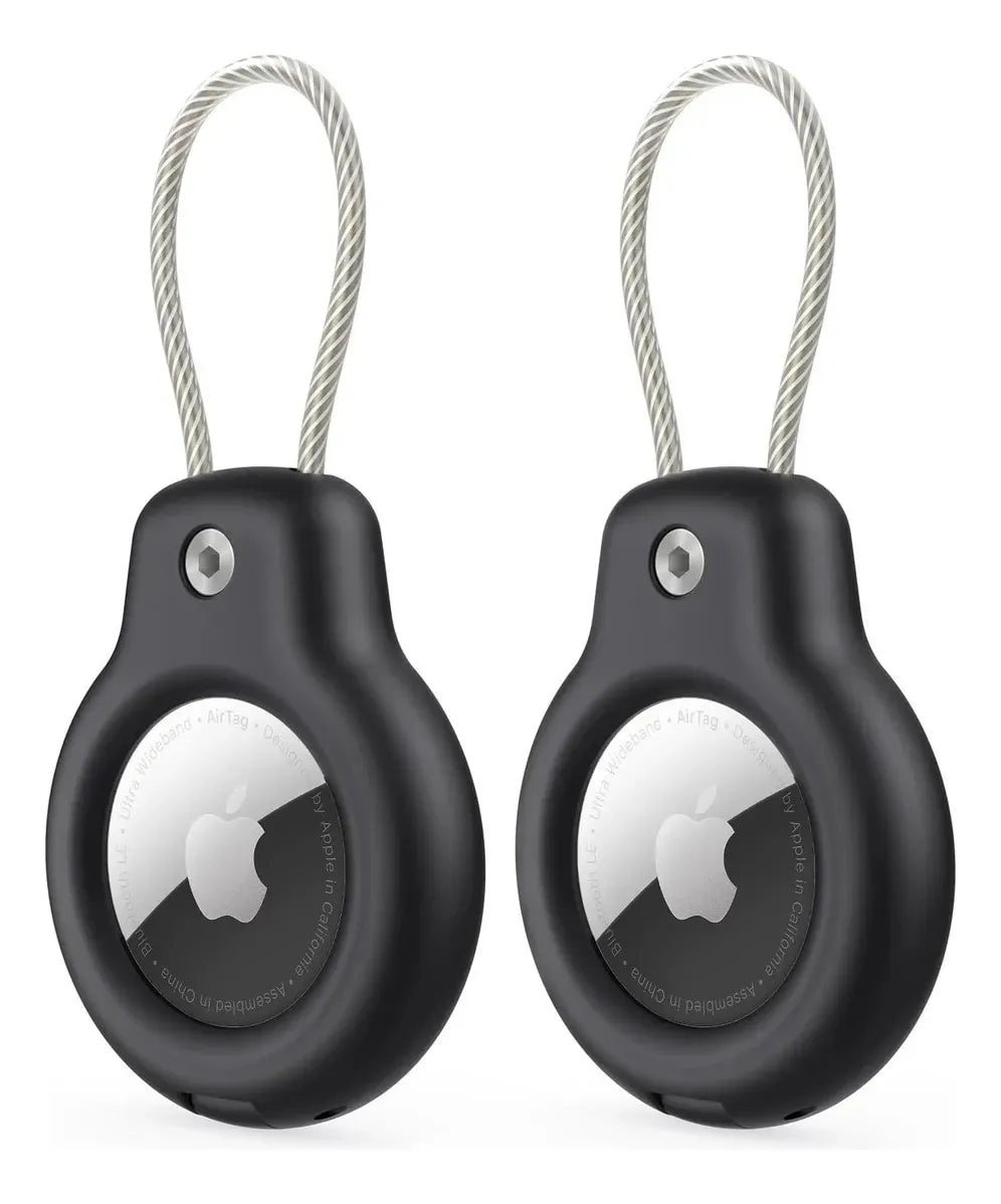 Funda Para Apple Airtag Inoxidable Lock Case 2 Pack
