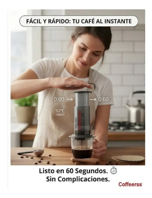 Cafetera Expreso Manual Portátil Techsegura Presión