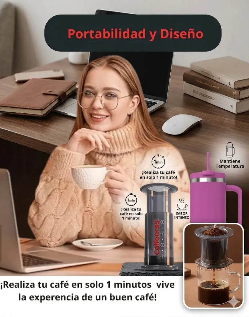 Cafetera Expreso Manual Portátil Techsegura Presión