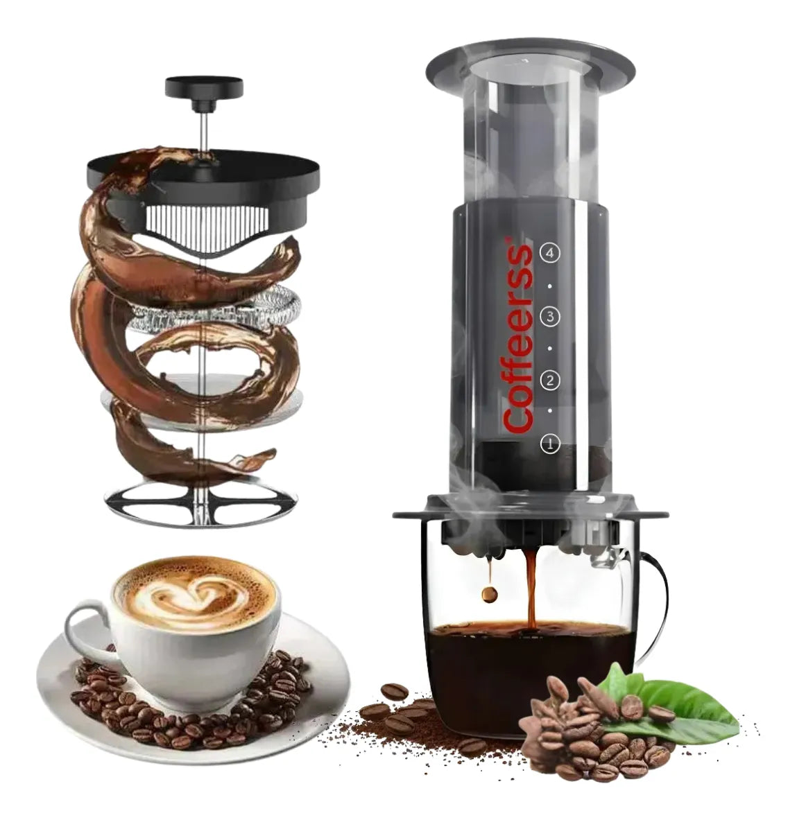 Cafetera Expreso Manual Portátil Techsegura Presión