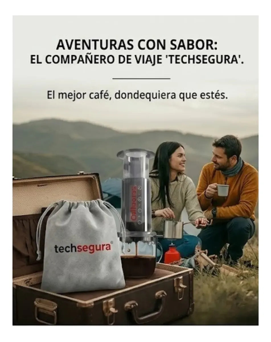 Cafetera Expreso Manual Portátil Techsegura Presión