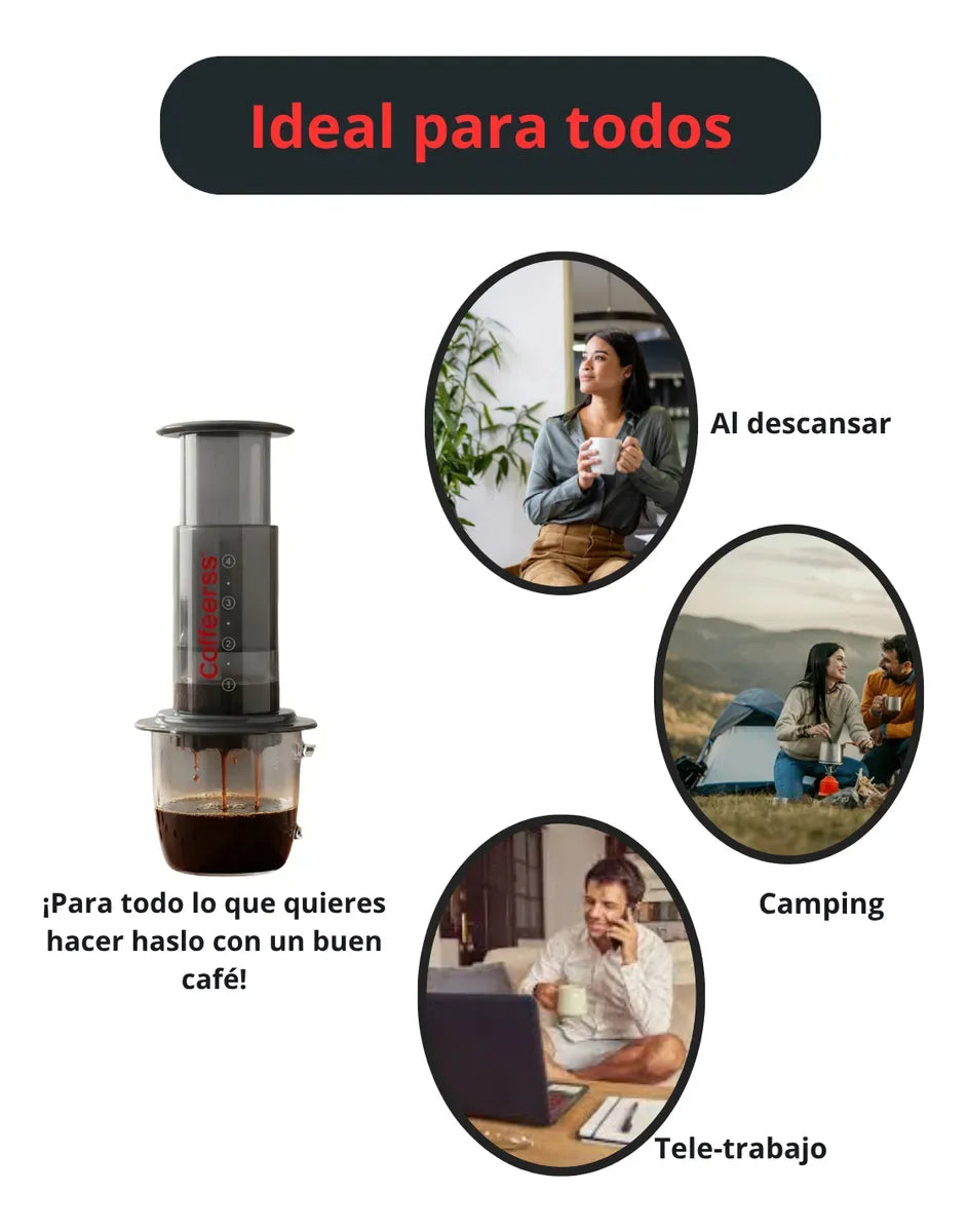 Cafetera Expreso Manual Portátil Techsegura Presión