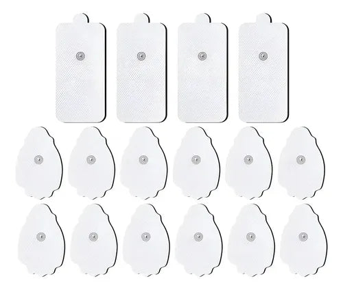 Parches Electrodos Para Electroestimulador Tens Ems X20 Blanco