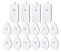 Parches Electrodos Para Electroestimulador Tens Ems X20 Blanco