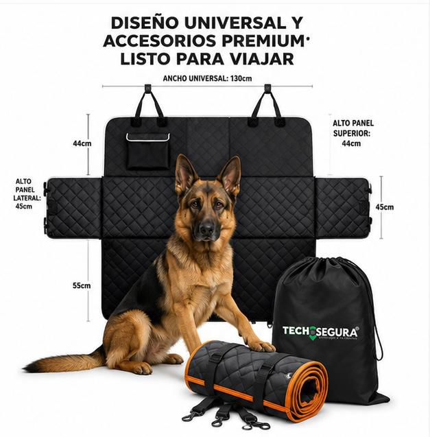 Cubre Asiento Protector Funda Auto Perro Mascota Impermeable TechSegura